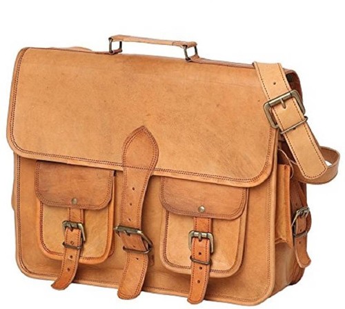 Sac main unisexe cuir - unisexe, en