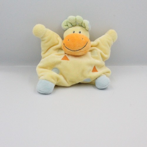 Doudou semi plat girafe vache