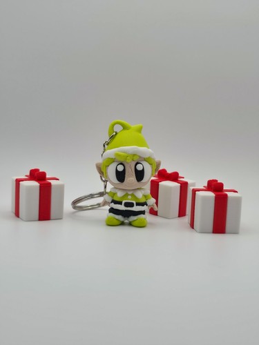 Porte clés lutin noël - de,