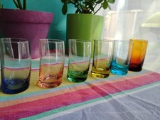 Lot de 6 verres à shoot ou digestif.