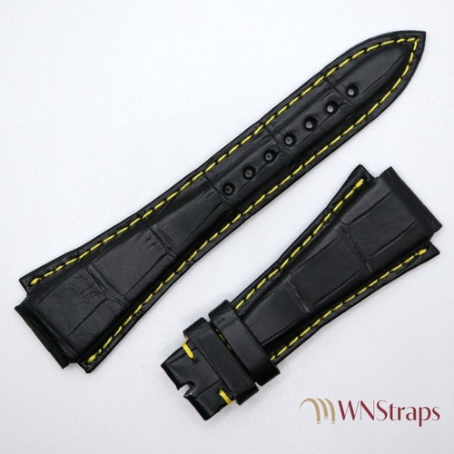 Bracelet alligator mat - bracelet, noir
