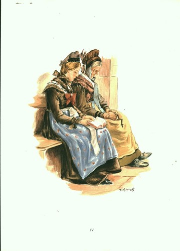 Gravure ancienne alsace 1970 - ancienne,