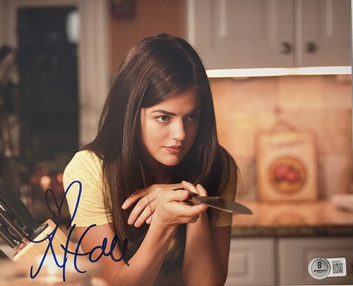 Lucy hale signed scream 8x10 - scream,