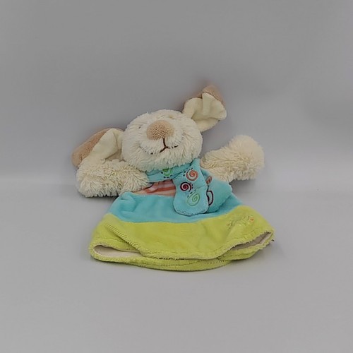 Doudou marionnette chien - , blanc