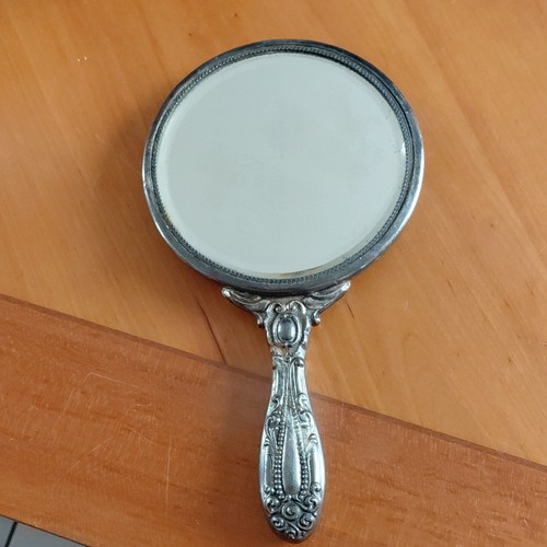 Miroir main rond manche - miroir,