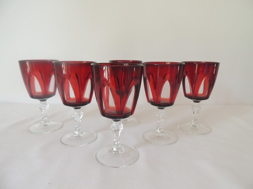 Jolis verres pied a pineau - 6,