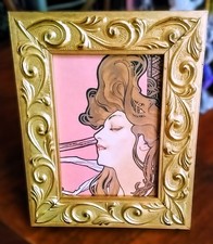 Tableau baroque en bois doré