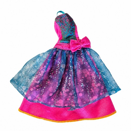 Robe bleue rose pour barbie - pour,