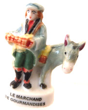 FEVE- LES METIERS DU TEMPS JADIS - LE MARCHAND DE GOURMANDISES ET SON ANE