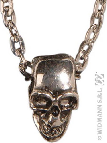 Collier métal tete mort - collier,