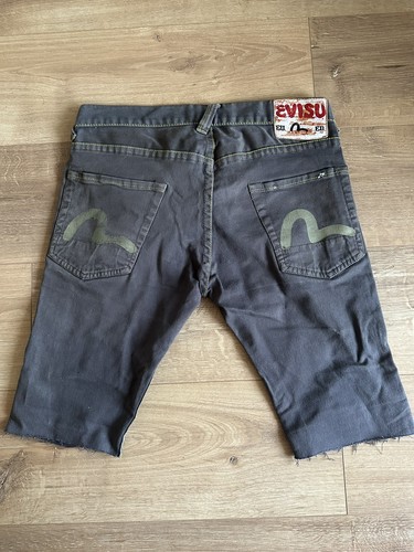 Short evisu coton - short, noir