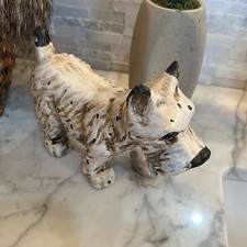 ANTIQUE WESTIE CHALK WARE