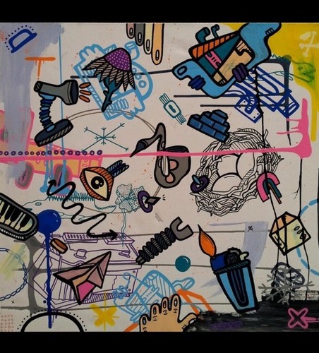 Kev munday street art abstrait - street,