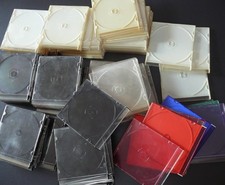 lot 90 Boitiers slim CD DVD vides - diverses couleurs