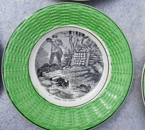 Assiettes parlante chasse - la,