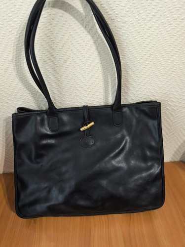 Longchamp roseau black - longchamp, leather