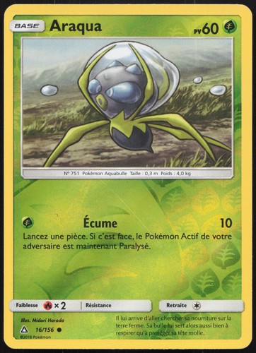 Carte pokémon araqua - pokémon,
