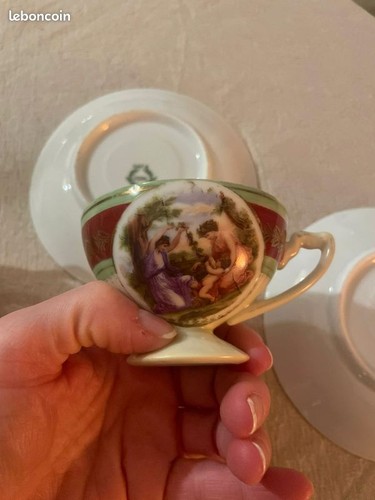 Tasses anciennes porcelaine - 2,