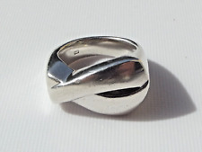 volumineuse bague argent 925 croisillon TAILLE 57 (18,15mm)