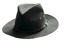 Chapeau de cowboy western 100% coton avec bande - Taille unique 60cm