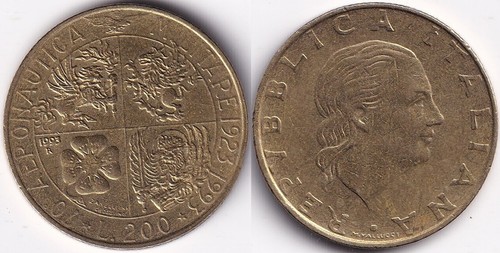 200 lires 1993 - italie, italia