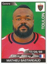 241 MATHIEU BASTAREAUD # RC.TOULON RCT TOP 14 STICKER PANINI RUGBY 2016