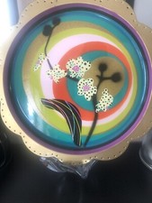 Plateau Fleur vintage Art