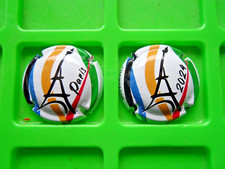2 capsules de champagne génériques , Paris 2024 ,n°1444 à 1444a, new de février