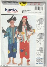 patron couture Burda Easy n°2794 Déguisement Pirates de 6 à 11 ans