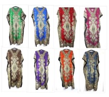 Robe longue caftan hippie boho maxi assortie femmes caftan tunique robes lot ...