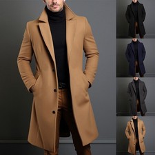 Trench-coat homme en laine