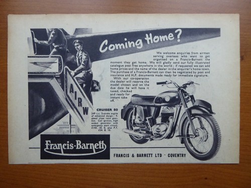 1957 pub francis barnett - 9/1957,