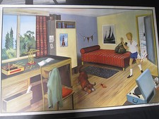 AC691 AFFICHE SCOLAIRE ECOLE OGE – HACHETTE LA CHAMBRE D'ENFANT LE CIRQUE