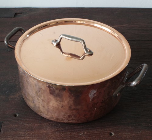 Cocotte faitout cuivre étamé - cuivre,
