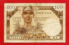 100 francs trésor - francs,