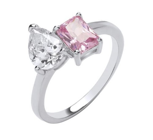 Bague croisée argent - croisée, en