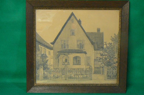 Ancien tableau dessin - tableau, au