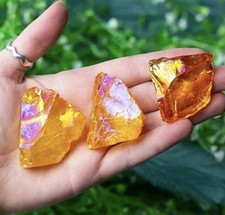 3x Quartz Brut De Aqua Aura