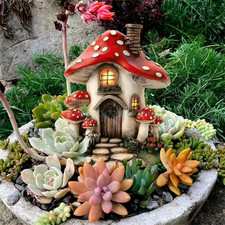 Lot de Piquets de Jardin Champignon – Décoration de Jardin Fantaisiste pour Exté