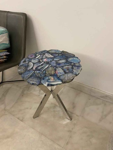 Marble agate table - marble,