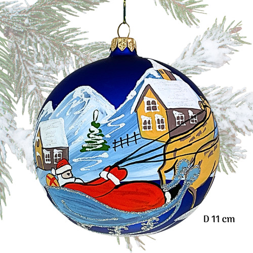 Boule noël verre - verre, soufflé