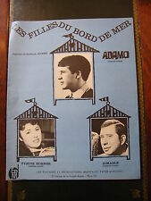 "Partition Les Filles du bord de mer Adamo Yvette Horner Aimable"