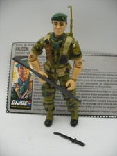Vintage Hasbro 1987 gijoe GI joe Figure Faucon FALCON V1 Complet file card fr