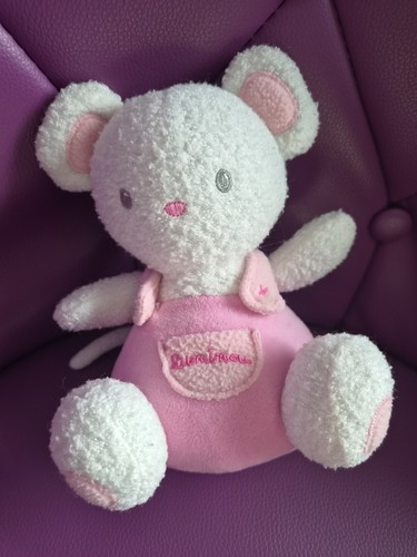 Doudou souris blanche