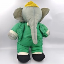 Peluche Eléphant Babar en toile 50 cm - 36474