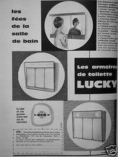 PUBLICITÉ LUCKY LES ARMOIRES DE TOILETTE FÉES DE LA SALLE DE BAIN - ADVERTISING