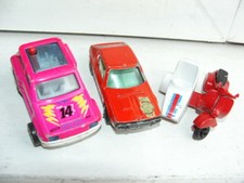 VINTAGE Matchbox Renault 17 R17 majorette R5 Turbo 2 vespa scooter side car Guis