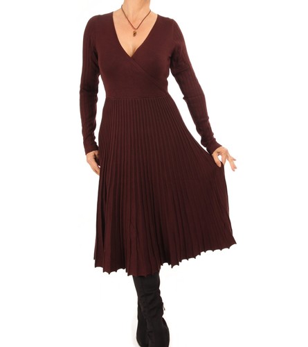 Nouvelle robe pull plissée - nouvelle,