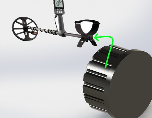 Minelab 600 800 end cap - cap, stop