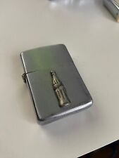 Briquet ZIPPO 1948 1949 3 barrel COCA COLA vintage insert nickel 2032695